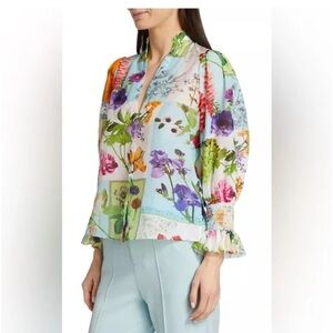 Alice and Olivia Ilan Floral Check Print Blouse
NWT/NEW
Alice + Olivia